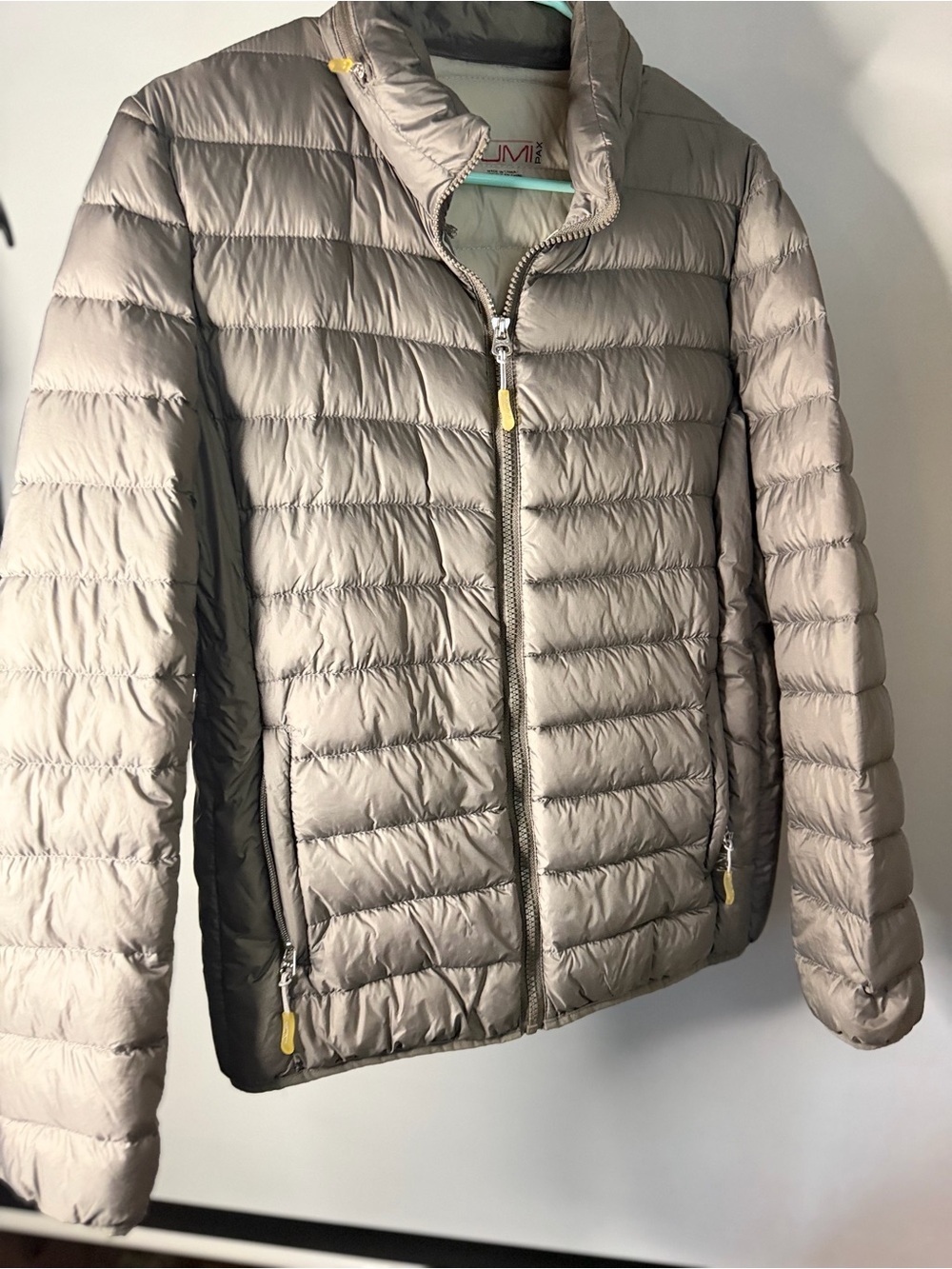 Tumi Quilted Lightweight Puffer Jacket - Taupe